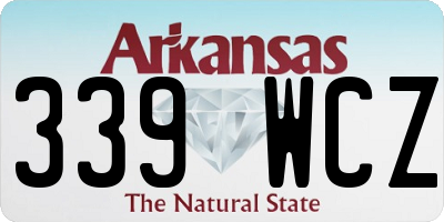 AR license plate 339WCZ