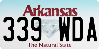 AR license plate 339WDA