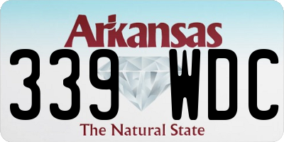 AR license plate 339WDC