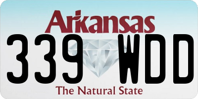AR license plate 339WDD