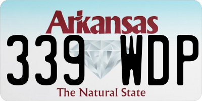 AR license plate 339WDP