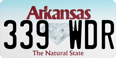AR license plate 339WDR