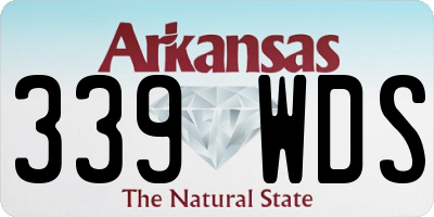 AR license plate 339WDS