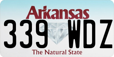 AR license plate 339WDZ