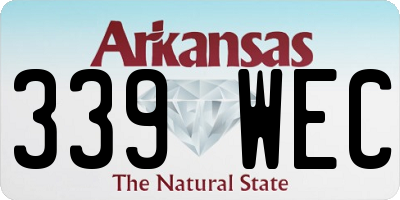 AR license plate 339WEC