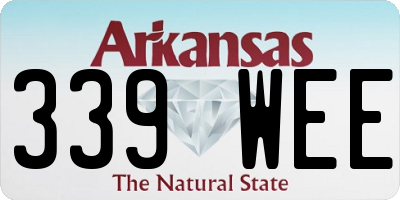 AR license plate 339WEE