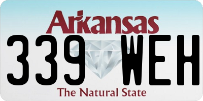 AR license plate 339WEH