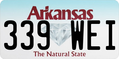 AR license plate 339WEI