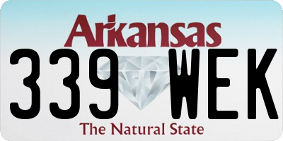 AR license plate 339WEK