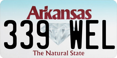 AR license plate 339WEL