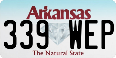 AR license plate 339WEP