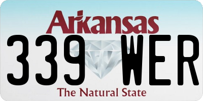 AR license plate 339WER
