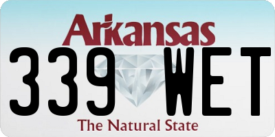 AR license plate 339WET