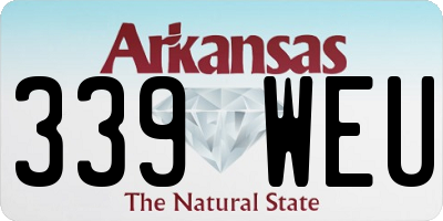 AR license plate 339WEU