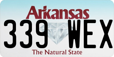 AR license plate 339WEX