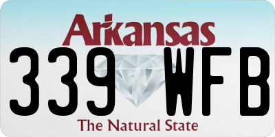 AR license plate 339WFB