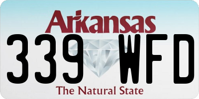 AR license plate 339WFD