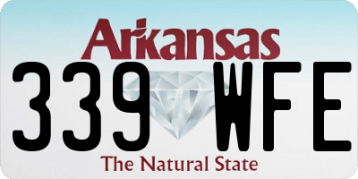 AR license plate 339WFE