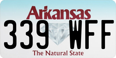 AR license plate 339WFF