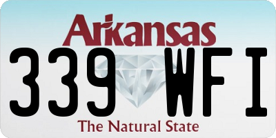 AR license plate 339WFI