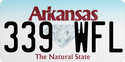 AR license plate 339WFL