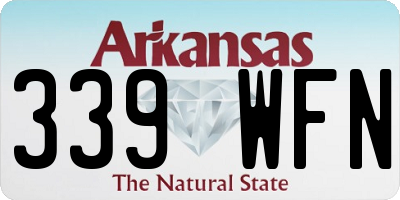 AR license plate 339WFN