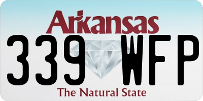 AR license plate 339WFP