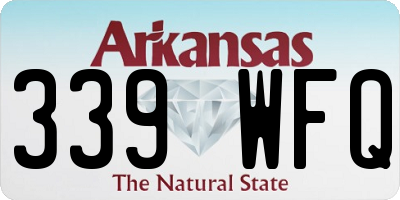 AR license plate 339WFQ