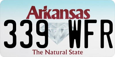 AR license plate 339WFR