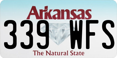 AR license plate 339WFS