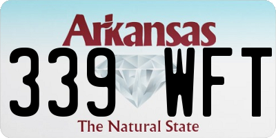 AR license plate 339WFT