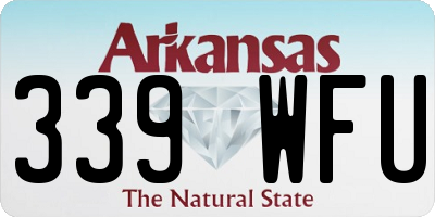 AR license plate 339WFU