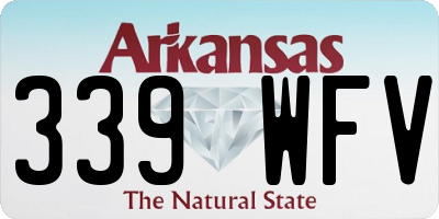 AR license plate 339WFV