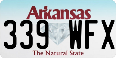 AR license plate 339WFX