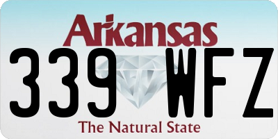 AR license plate 339WFZ