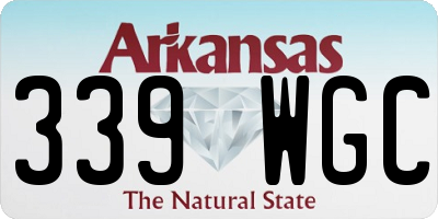 AR license plate 339WGC