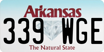 AR license plate 339WGE
