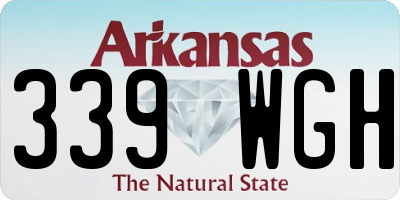 AR license plate 339WGH