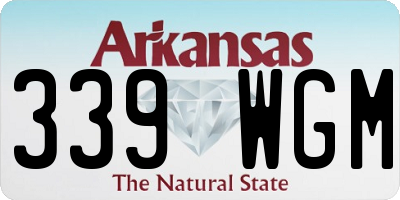 AR license plate 339WGM