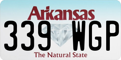 AR license plate 339WGP