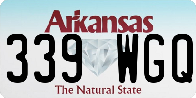 AR license plate 339WGQ