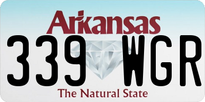 AR license plate 339WGR