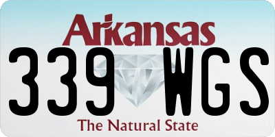 AR license plate 339WGS