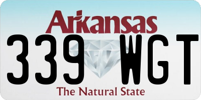 AR license plate 339WGT