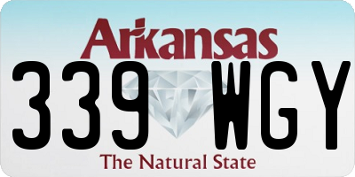 AR license plate 339WGY