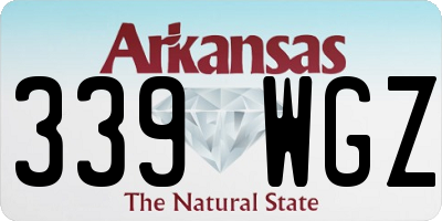 AR license plate 339WGZ