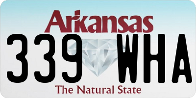 AR license plate 339WHA