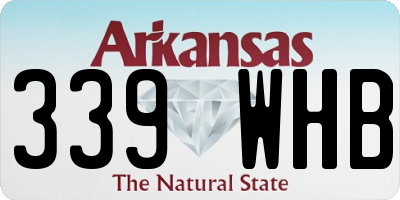 AR license plate 339WHB