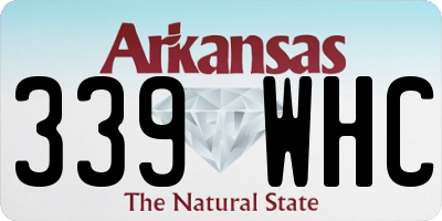 AR license plate 339WHC