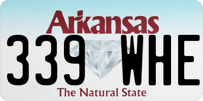 AR license plate 339WHE